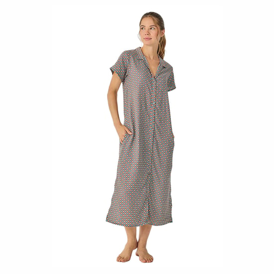 Damen Sommer Lange Kurzarm Nachthemd JJB39 - Image 1
