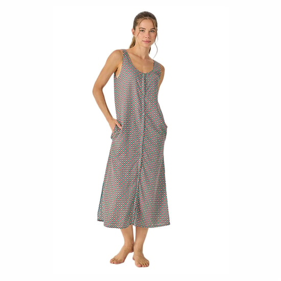 Damen Sommer Lange Ärmellose Nachthemd JJB38 - Image 1