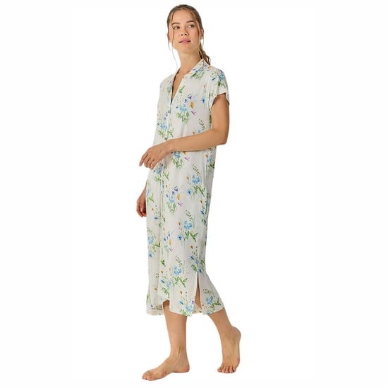 Damen Sommer Lange Kurzarm Nachthemd JJB40 - Image 2