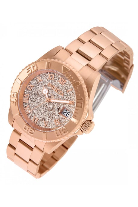 Invicta Angel 22708 Damenuhr - Quarzwerk - Edelstahl mit roségoldenem Zifferblatt - 40 mm - Image 2