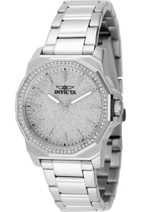 Invicta Speedway 49128 Damenuhr - Quarzwerk - Edelstahl mit silbernem Zifferblatt - 34 mm - Image 1