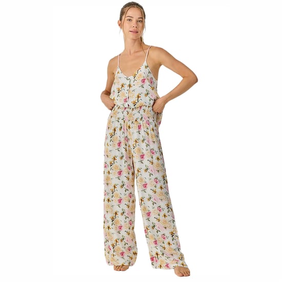 Damen Sommerpyjamas mit Trägern und fließenden langen Hosen JJB33 - Image 4