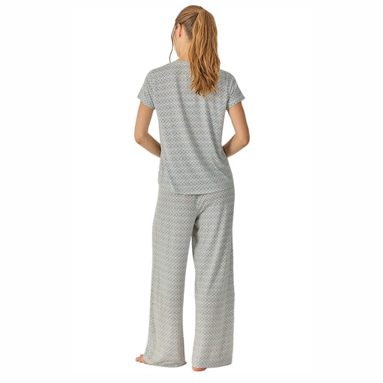 Damen Sommerpyjamas mit lässigen langen Hosen JJB28 - Image 3