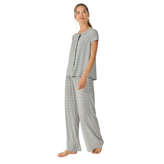 Damen Sommerpyjamas mit lässigen langen Hosen JJB28 - Image 4