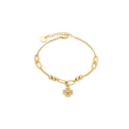 Luxuriöses Armband aus glänzenden Zirkonen in 18 Karat Gelbgold - Wilya - Image 1