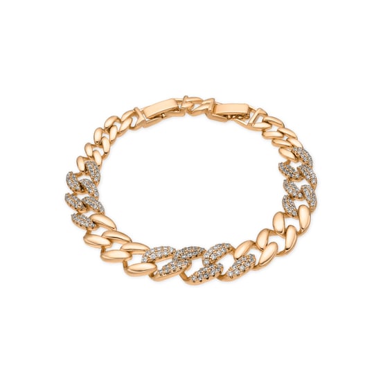Luxenter Armband mit 18-karätiger Gelbgold-Finish und funkelnden Zirkonia-Steinen – Silda - Image 1