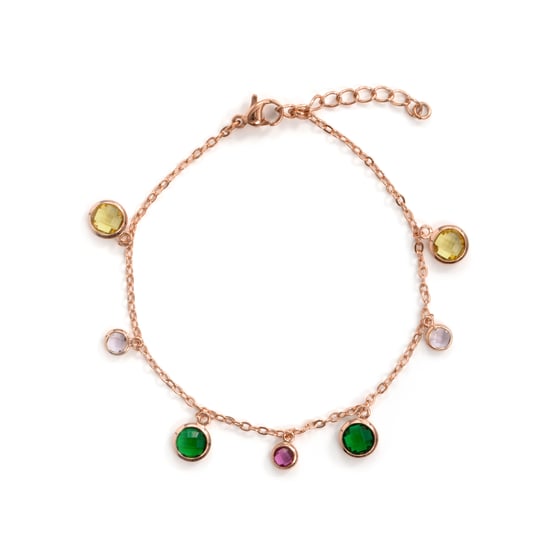 Luxenter-Armband aus Metalllegierung und mehrfarbigem Zirkonia, gefertigt in 18-karat-Roségold - Huis - Image 3