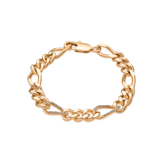 Luxenter Armband mit 18 Karat Gelbgold-Finish und funkelnden Zirkonia-Steinen – Thalu - Image 1