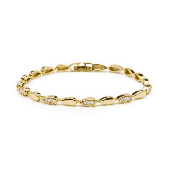 Luxenter Armband aus funkelnden Zirkonia-Steinen mit 18 Karat Gelbgold-Finish – Tanal - Image 1