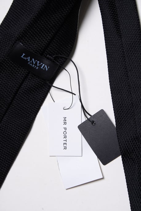 Lanvin, schwarze, strukturierte Krawatte - Image 2