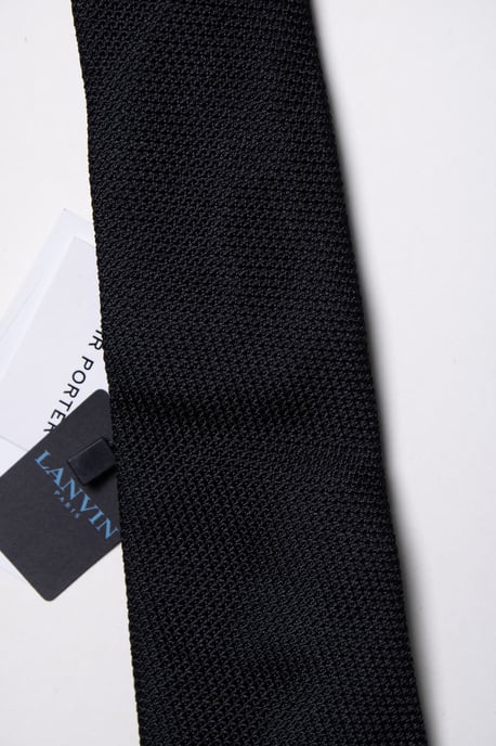Lanvin, schwarze, strukturierte Krawatte - Image 5