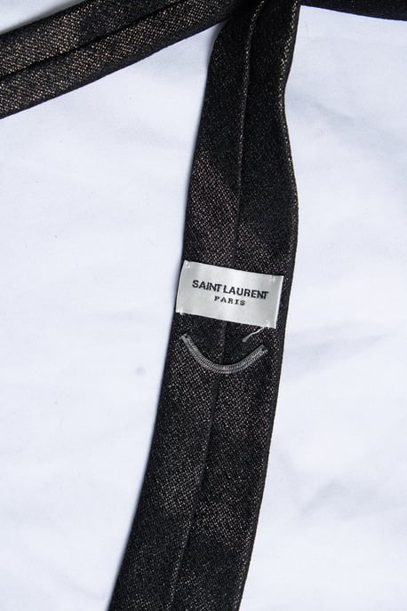 Saint Laurent, schwarz-goldene Krawatte - Image 2