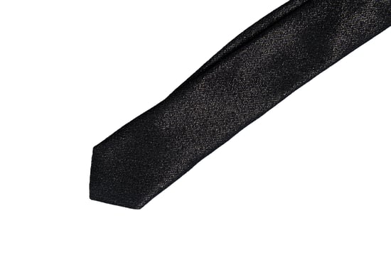 Saint Laurent, schwarz-goldene Krawatte - Image 3