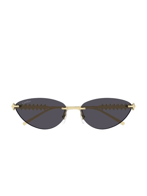Cartier Sonnenbrille Grau/Gold - Image 2