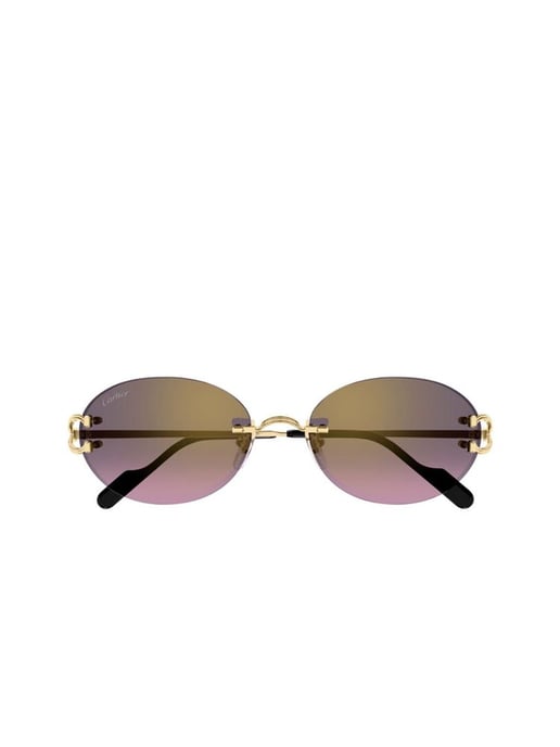 Cartier Sonnenbrille Lila Verlauf/Gold - Image 2