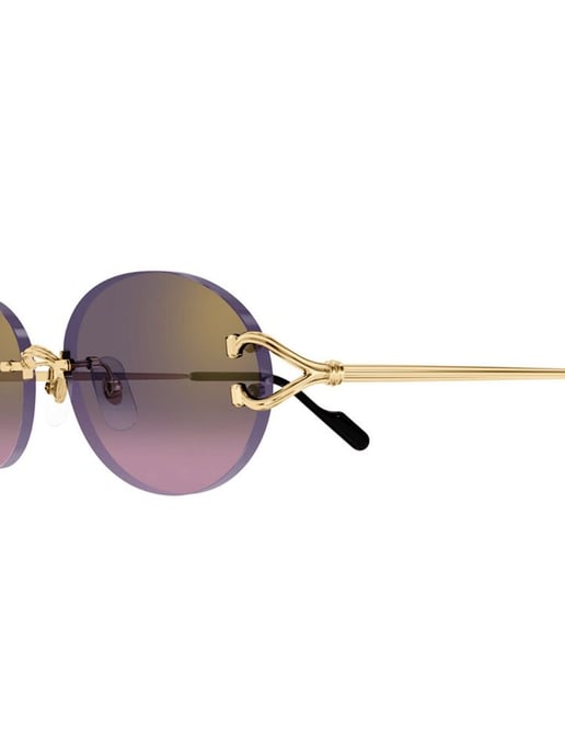 Cartier Sonnenbrille Lila Verlauf/Gold - Image 3