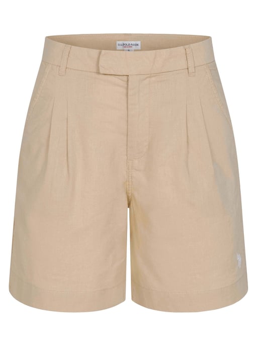 U.S. Polo Assn. Damen Leinenshorts aus Leinen-Baumwollmix - Image 1