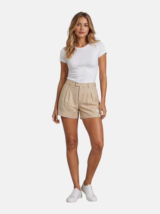 U.S. Polo Assn. Damen Leinenshorts aus Leinen-Baumwollmix - Image 3