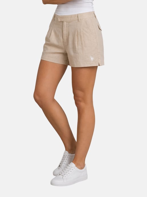 U.S. Polo Assn. Damen Leinenshorts aus Leinen-Baumwollmix - Image 4
