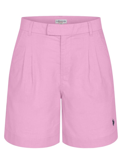 U.S. Polo Assn. Damen Leinenshorts aus Leinen-Baumwollmix - Image 1