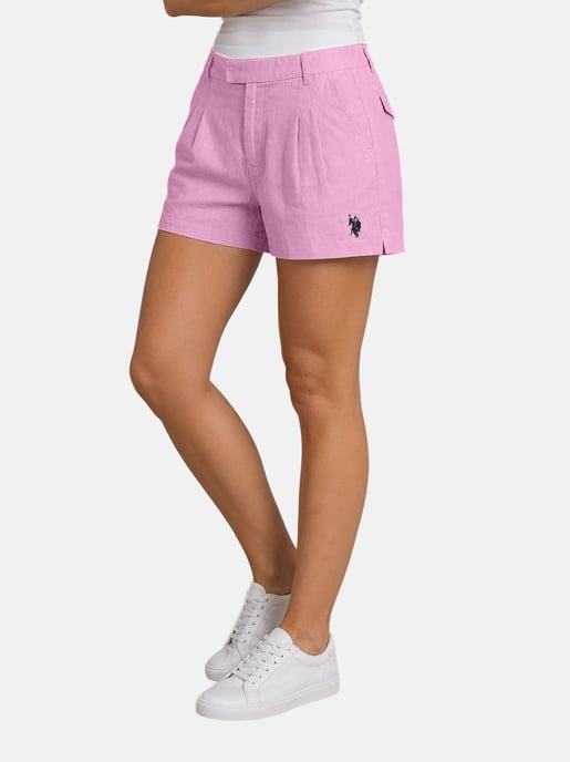 U.S. Polo Assn. Damen Leinenshorts aus Leinen-Baumwollmix - Image 4
