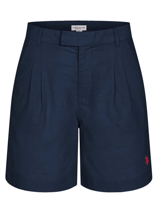 U.S. Polo Assn. Damen Leinenshorts aus Leinen-Baumwollmix - Image 1