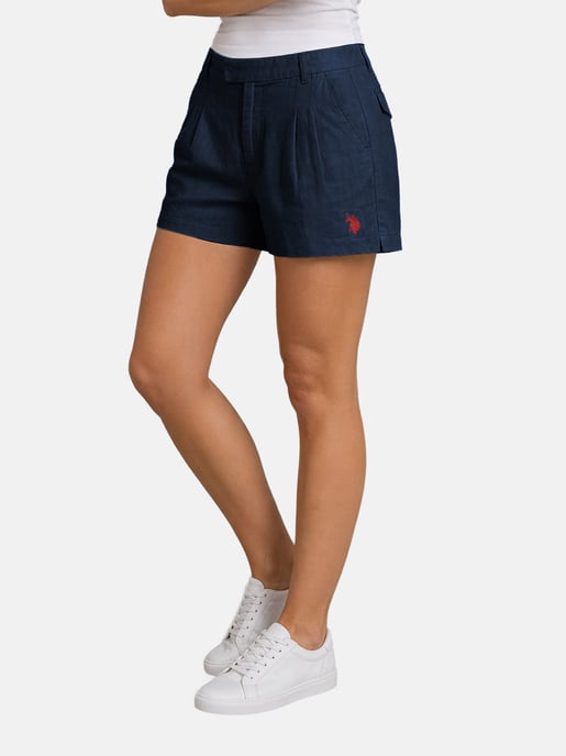 U.S. Polo Assn. Damen Leinenshorts aus Leinen-Baumwollmix - Image 4