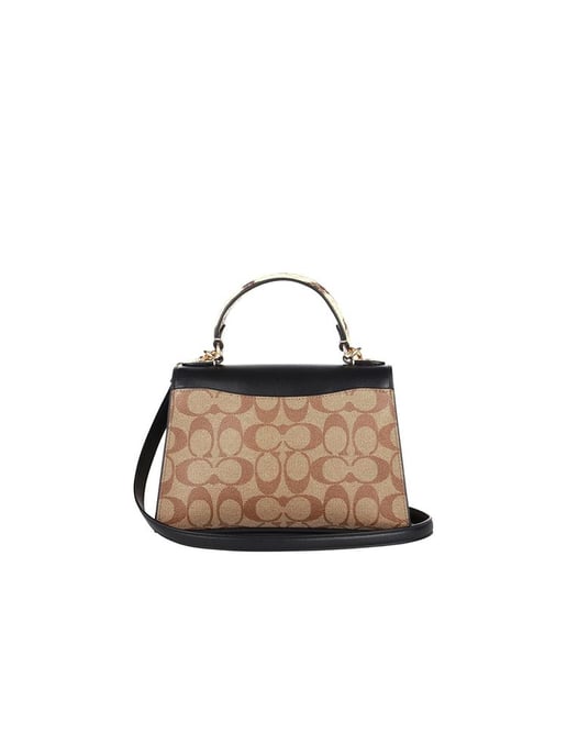 Coach Umhängetasche Gold/Khaki Schwarz Multi - Image 3