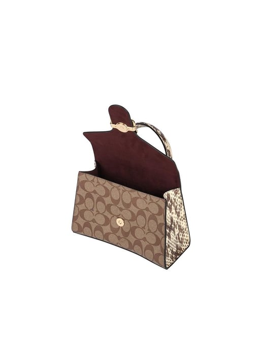Coach Umhängetasche Gold/Khaki Schwarz Multi - Image 4