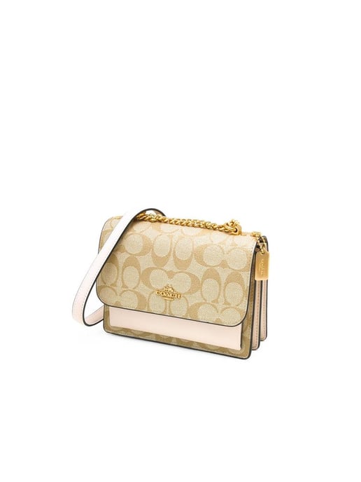 Coach Umhängetasche Gold/Hellkhaki Kreide - Image 1