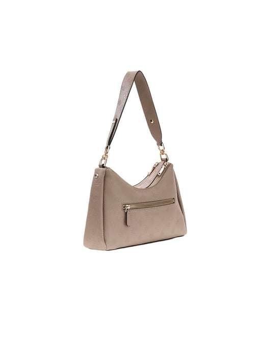 Guess Schultertasche Dunkel Taupe Logo - Image 2