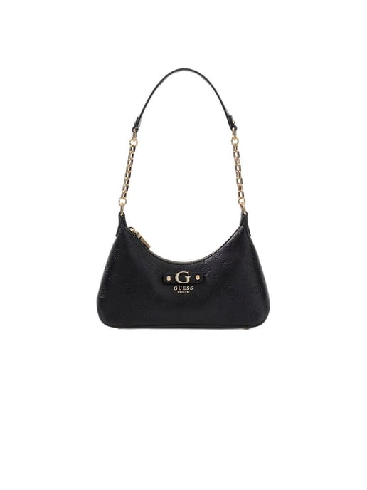 Guess Schultertasche Schwarzes Logo - Image 1