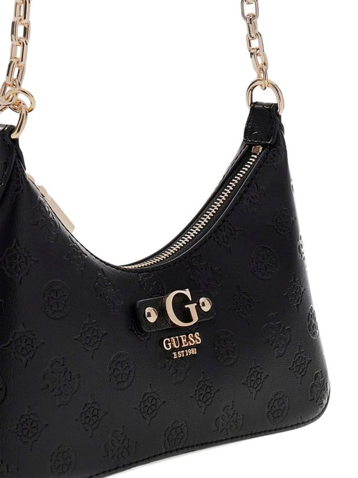 Guess Schultertasche Schwarzes Logo - Image 4