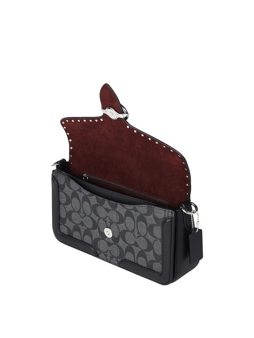 Coach Schultertasche Silber/Grafit/Schwarz Mehrfarbig - Image 3