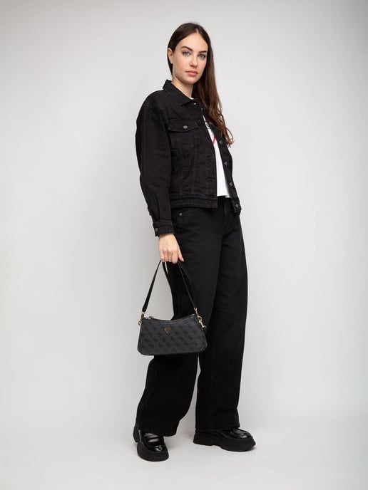 Guess Schultertasche Kohle-Logo - Image 5