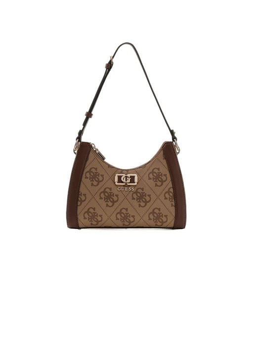Guess Schultertasche Latte Logo/Braun - Image 1