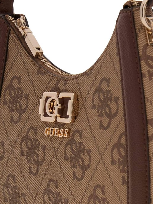 Guess Schultertasche Latte Logo/Braun - Image 4