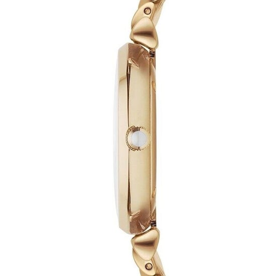 Emporio Armani AR1907 Damenarmbanduhr mit Perlmuttzifferblatt in goldfarbigem Edelstahl - Image 2