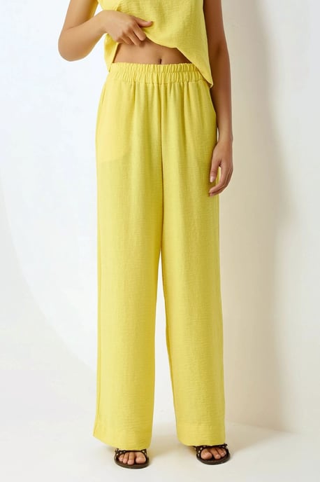 Leinengefühl Bluse & Elastischer Taillenbund Hosen Zweiteiliges Set - Image 6