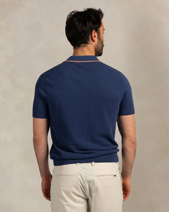 New Zealand Auckland Gebreide Polo  Blau - Image 2