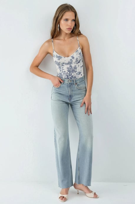 V-Ausschnitt gemusterter Body - Image 4
