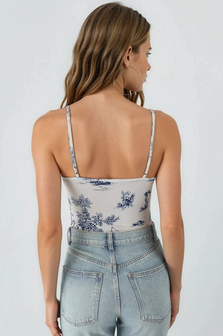 V-Ausschnitt gemusterter Body - Image 6