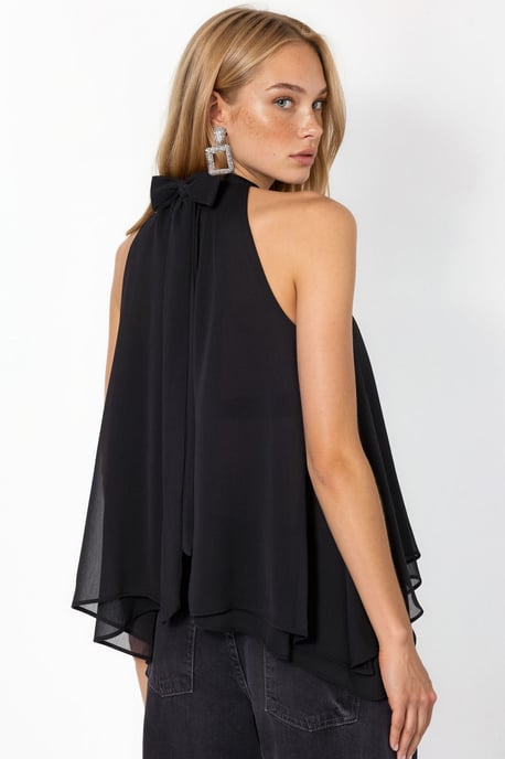 Halterneck ärmellose Bluse - Image 3
