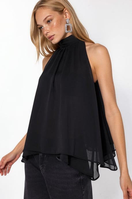 Halterneck ärmellose Bluse - Image 4