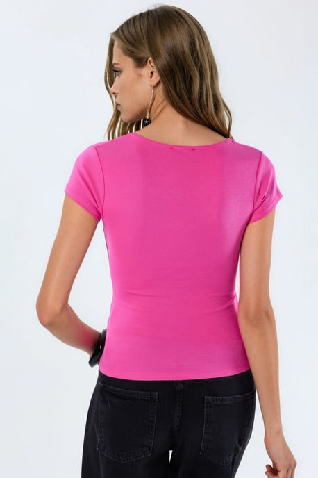 V-Ausschnitt Modal-Baumwollmix-Bluse - Image 3