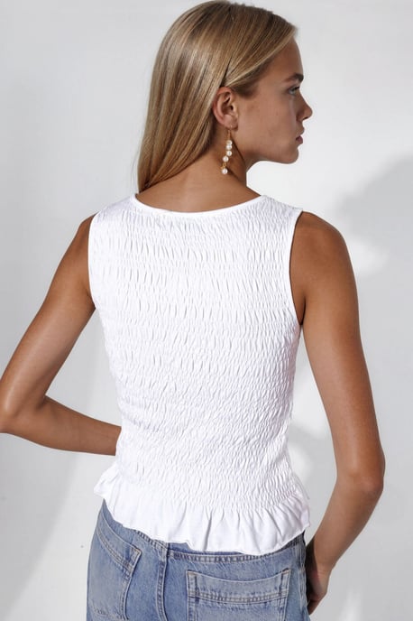 Strukturierte Rüschenshirt - Image 3