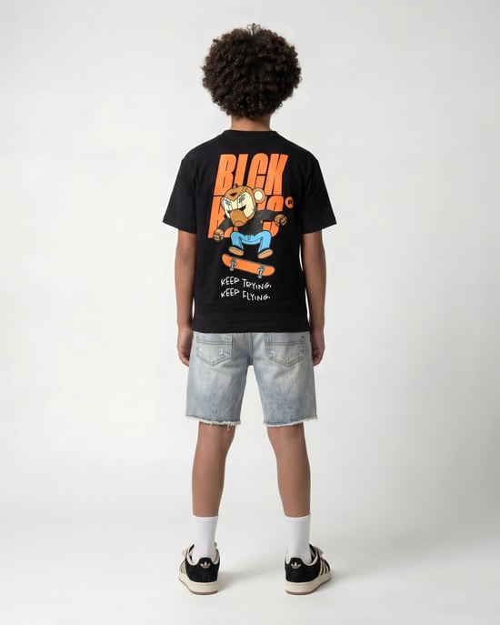 Black Bananas Kinder Keep Flying T-shirt, - Image 2