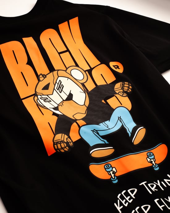 Black Bananas Kinder Keep Flying T-shirt, - Image 3