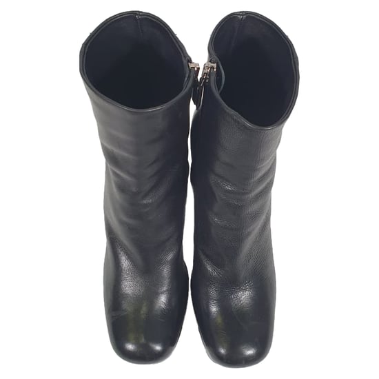 Prada Plateau-Stiefeletten aus schwarzem Leder - Image 4