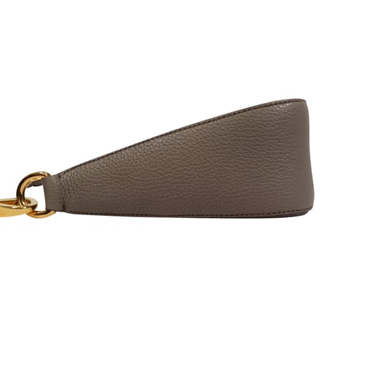 Prada Logo-Gurt Schultertasche aus grauem Leder - Image 4